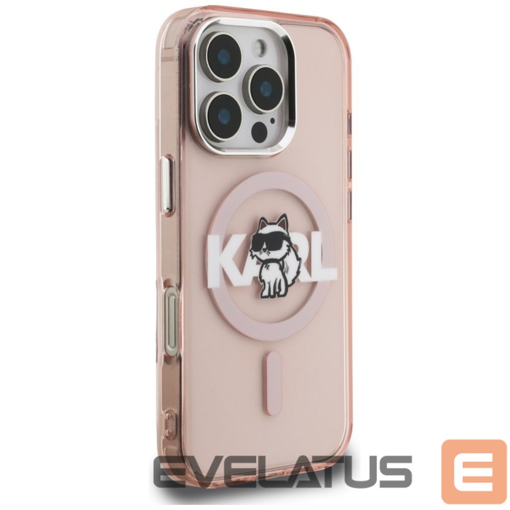 Other goods Karl Lagerfeld Karl Lagerfeld IML Choupette Sketch Logo MagSafe Case for iPhone 16 Pro - Pink