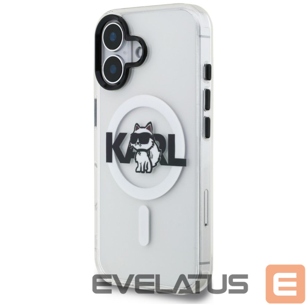 Other goods Karl Lagerfeld Karl Lagerfeld IML Choupette Sketch Logo MagSafe iPhone 16 Case - Clear