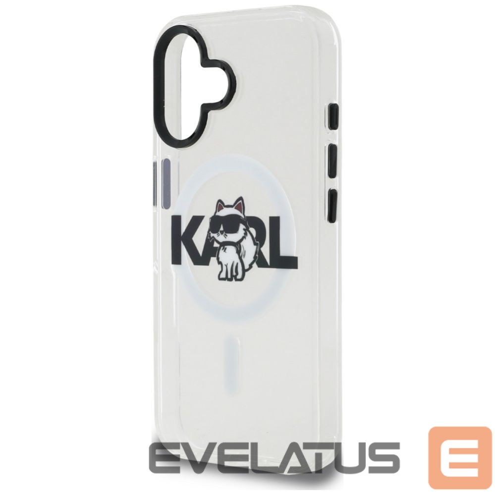 Other goods Karl Lagerfeld Karl Lagerfeld IML Choupette Sketch Logo MagSafe iPhone 16 Case - Clear