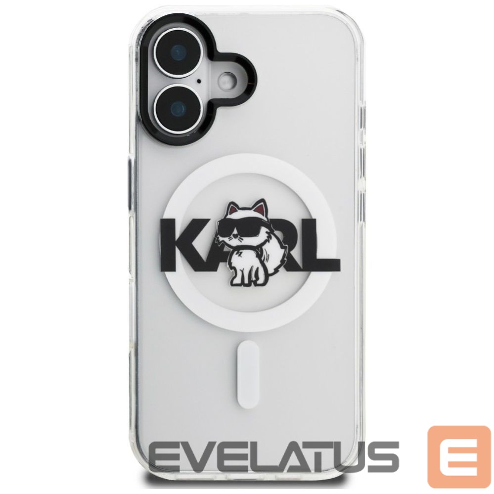 Other goods Karl Lagerfeld Karl Lagerfeld IML Choupette Sketch Logo MagSafe iPhone 16 Case - Clear