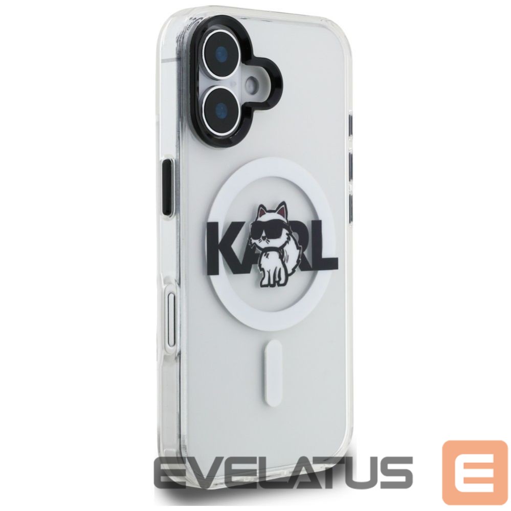 Other goods Karl Lagerfeld Karl Lagerfeld IML Choupette Sketch Logo MagSafe iPhone 16 Case - Clear