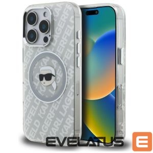 Other goods Karl Lagerfeld  Karl Lagerfeld IML Karl Head Logo MagSafe Case for iPhone 16 Pro Max - Gray 