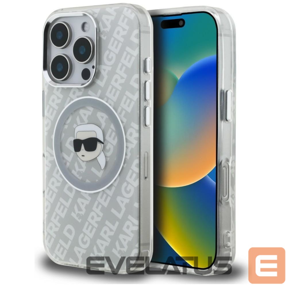 Other goods Karl Lagerfeld Karl Lagerfeld IML Karl Head Logo MagSafe Case for iPhone 16 Pro - Gray
