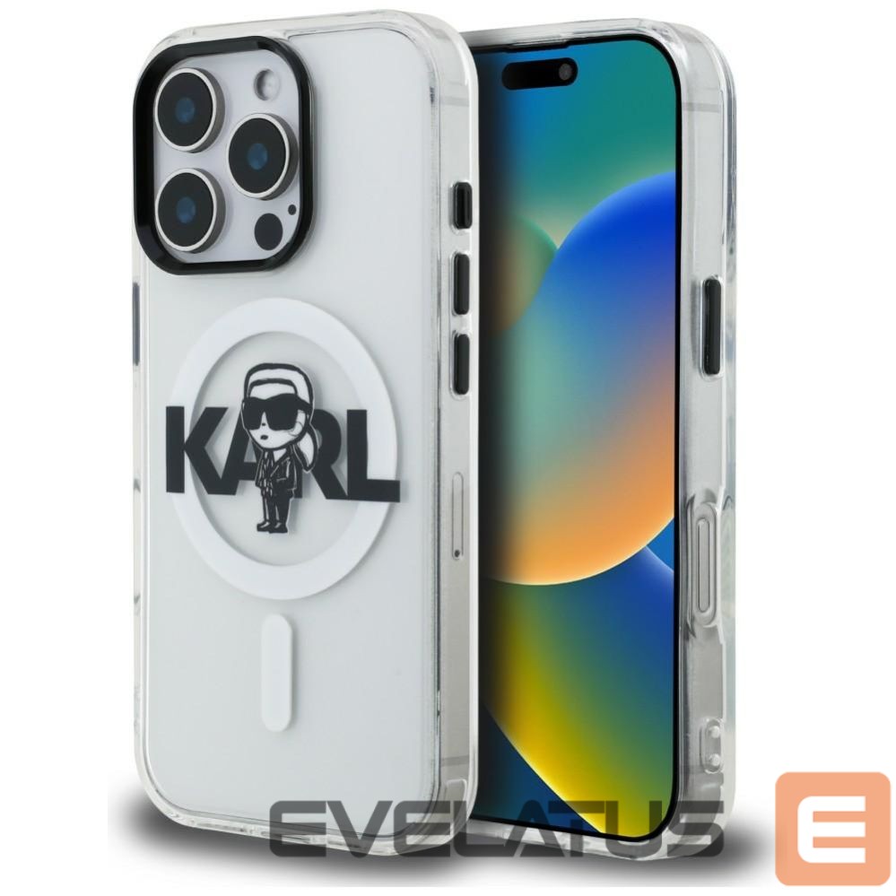 Other goods Karl Lagerfeld Karl Lagerfeld IML Karl Sketch Logo MagSafe Case for iPhone 16 Pro Max - Clear