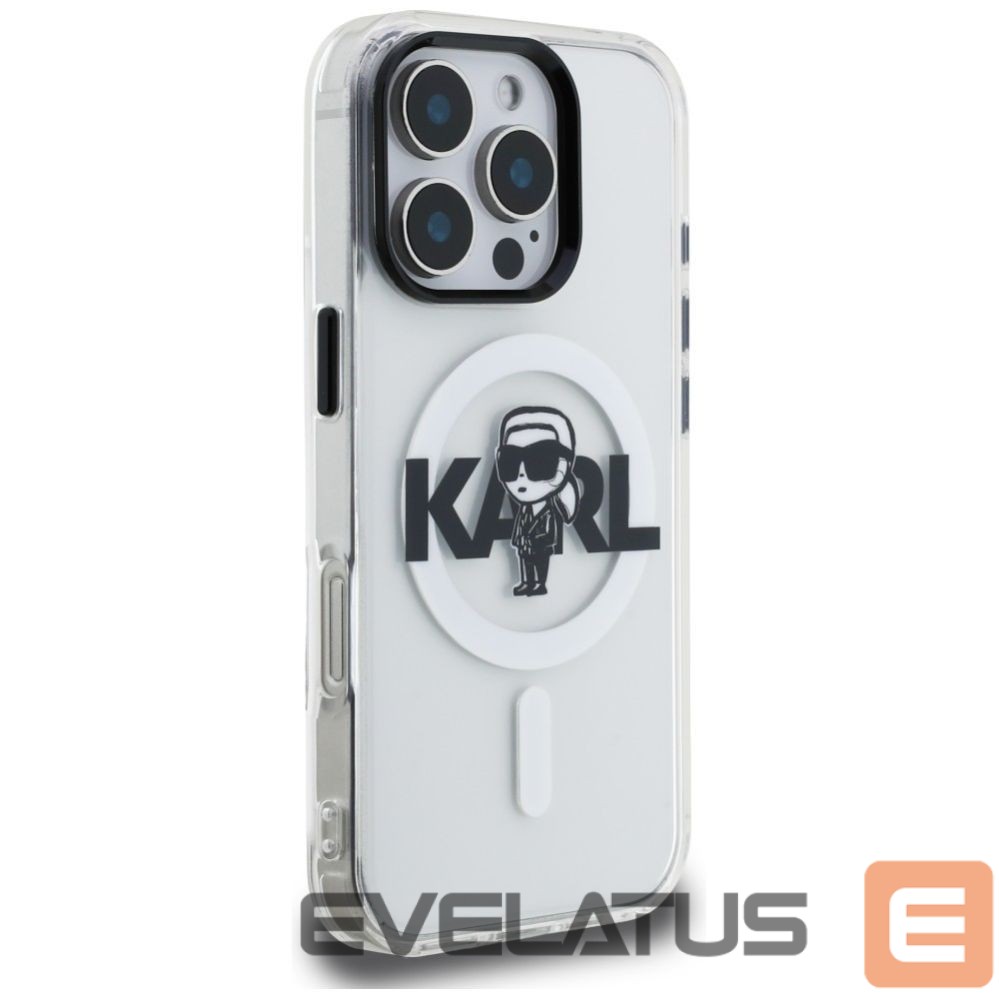 Other goods Karl Lagerfeld Karl Lagerfeld IML Karl Sketch Logo MagSafe Case for iPhone 16 Pro Max - Clear