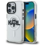 Back panel cover Karl Lagerfeld  Karl Lagerfeld IML Karl Sketch Logo MagSafe Case for iPhone 16 Pro - Clear 