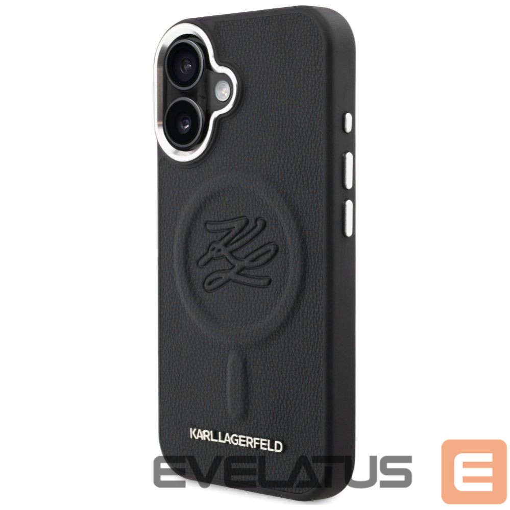 Other goods Karl Lagerfeld Karl Lagerfeld Initial & Metal Logo MagSafe Case for iPhone 16 - Black