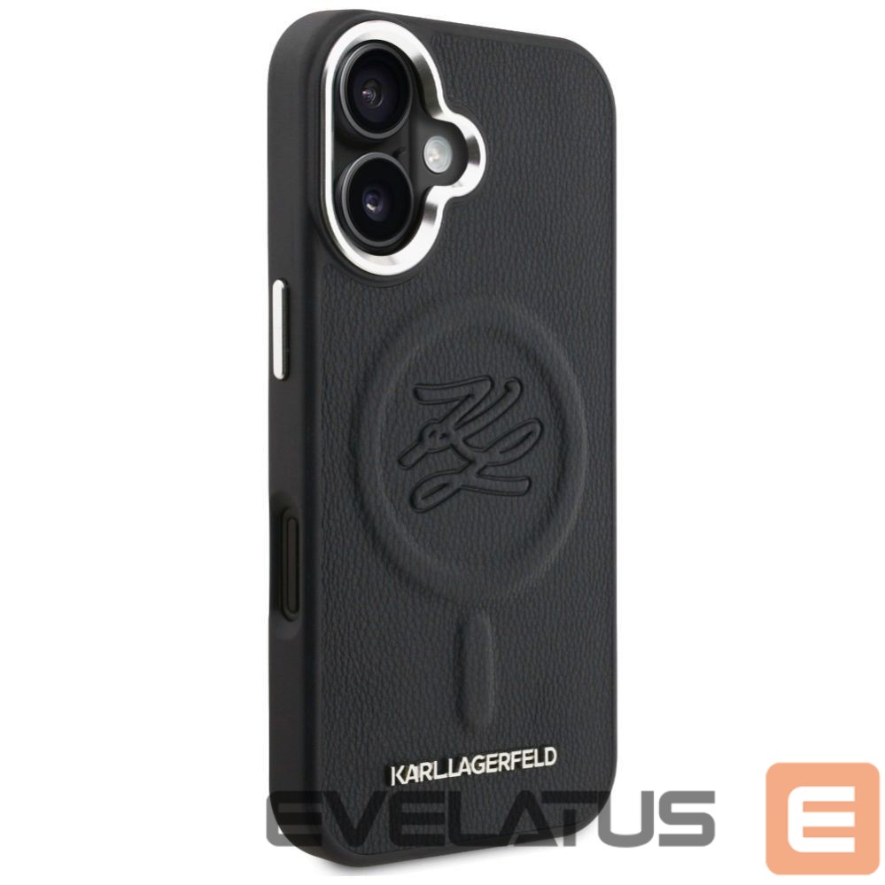 Other goods Karl Lagerfeld Karl Lagerfeld Initial & Metal Logo MagSafe Case for iPhone 16 - Black