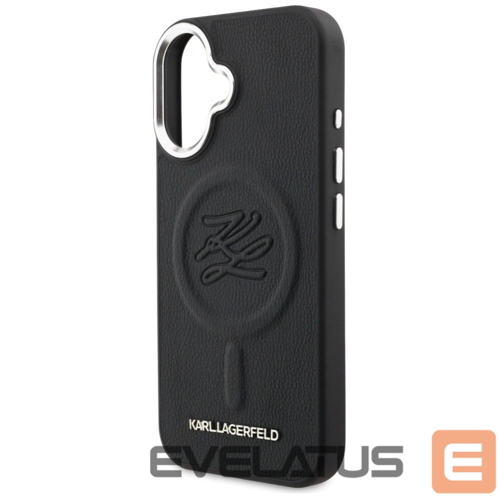 Other goods Karl Lagerfeld Karl Lagerfeld Initial & Metal Logo MagSafe Case for iPhone 16 - Black