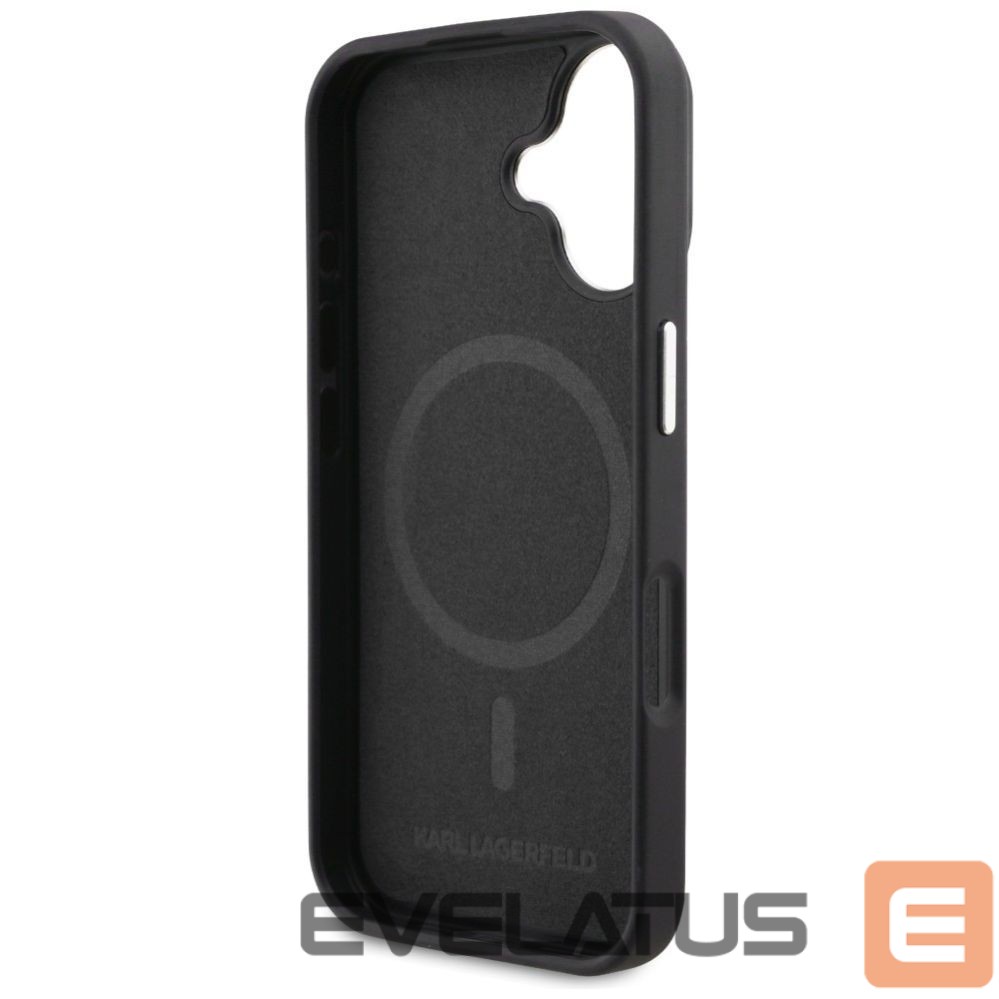 Other goods Karl Lagerfeld Karl Lagerfeld Initial & Metal Logo MagSafe Case for iPhone 16 - Black