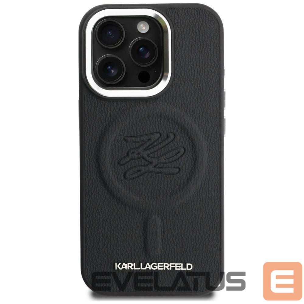 Other goods Karl Lagerfeld Karl Lagerfeld Initial & Metal Logo MagSafe Case for iPhone 16 Pro - Black