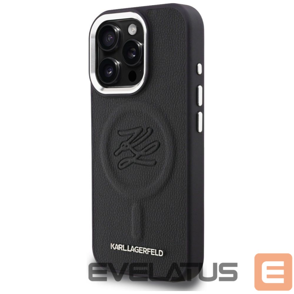 Other goods Karl Lagerfeld Karl Lagerfeld Initial & Metal Logo MagSafe Case for iPhone 16 Pro - Black