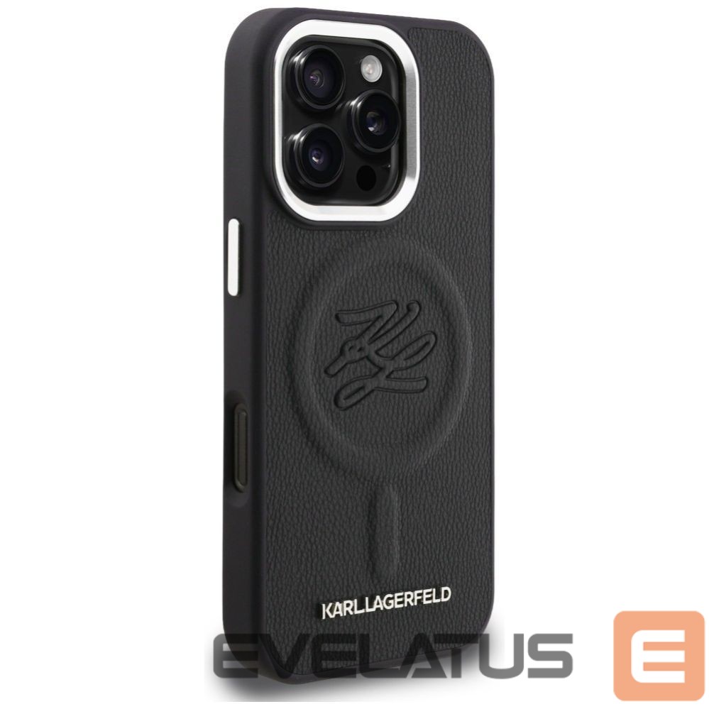 Other goods Karl Lagerfeld Karl Lagerfeld Initial & Metal Logo MagSafe Case for iPhone 16 Pro - Black
