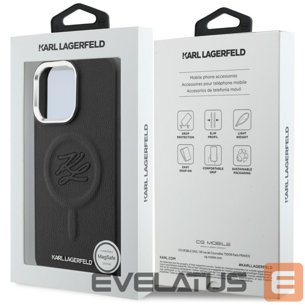 Other goods Karl Lagerfeld Karl Lagerfeld Embossed Ring Initials MagSafe Case for Samsung Galaxy S26 - Black