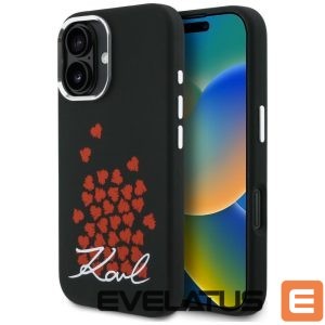 Other goods Karl Lagerfeld  Karl Lagerfeld Silicone Heart Sign Logo MagSafe Case for iPhone 16 - Black 