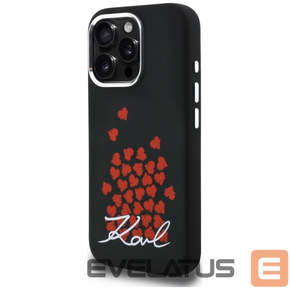 Other goods Karl Lagerfeld Karl Lagerfeld Silicone Heart Sign Logo MagSafe Case for iPhone 16 Pro Max - Black