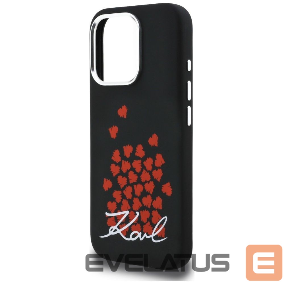 Other goods Karl Lagerfeld Karl Lagerfeld Silicone Heart Sign Logo MagSafe Case for iPhone 16 Pro Max - Black