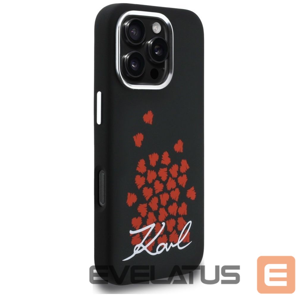 Other goods Karl Lagerfeld Karl Lagerfeld Silicone Heart Sign Logo MagSafe Case for iPhone 16 Pro Max - Black