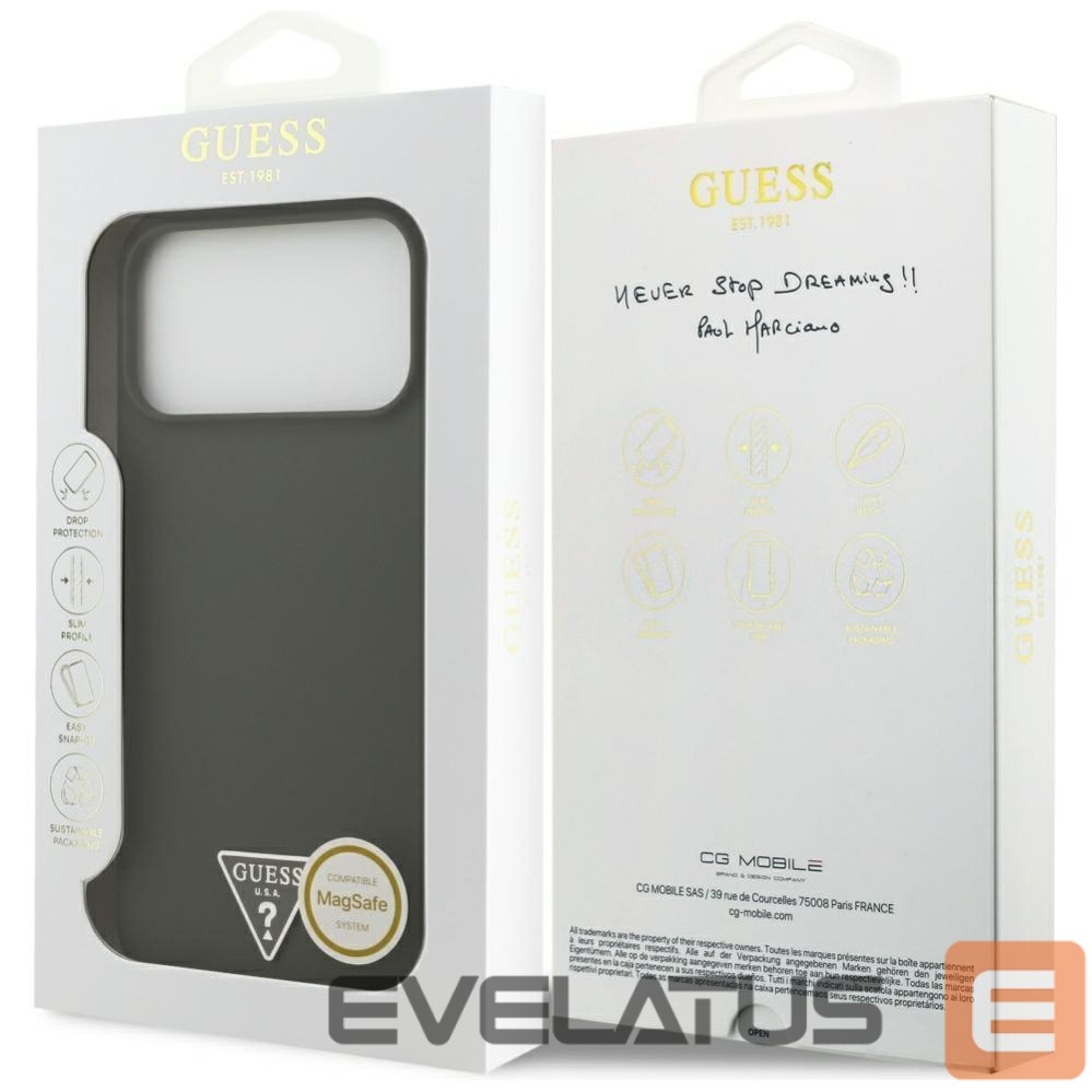 Other goods Guess Guess Silicone Triangle Logo MagSafe Case for iPhone 17 Pro Max - Green
