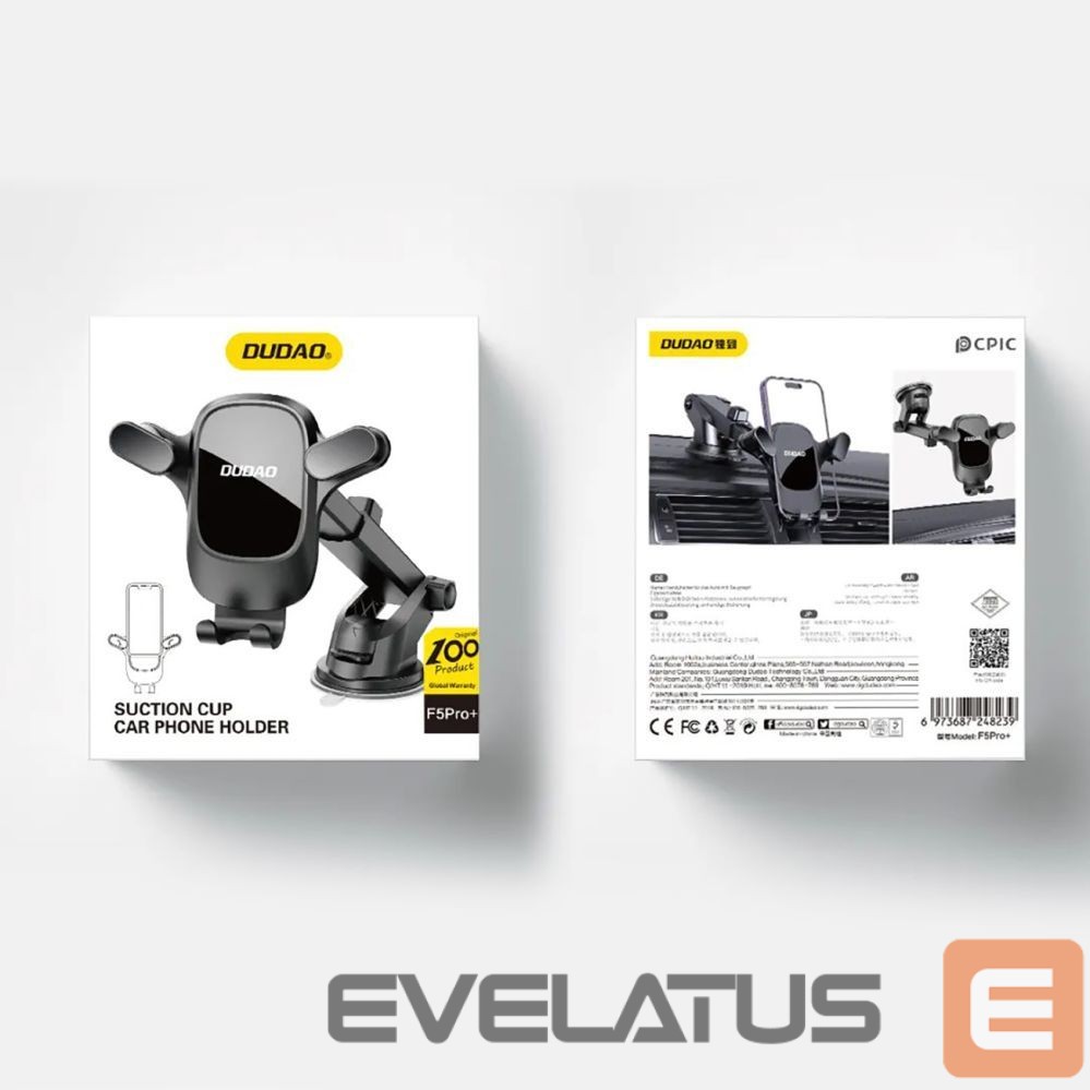 Other goods Dudao Dudao F5PRO+ Car Holder with Suction Cup - Black