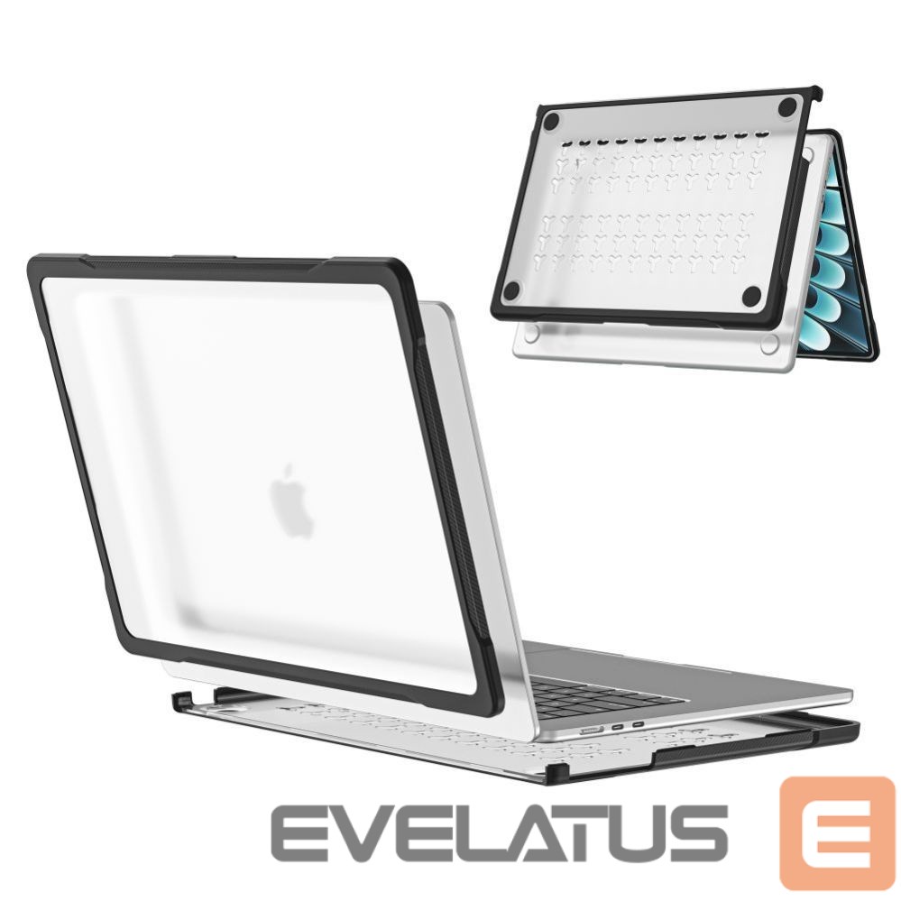 Other goods Tech-Protect Tech-Protect Velar Case for MacBook Air 15" 2023 / 2024 / 2025 / 2026 - Transparent Black