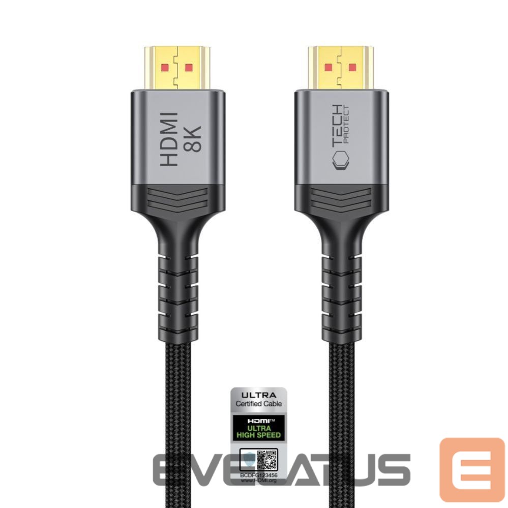 Other goods Tech-Protect Tech-Protect UltraBoost HDMI 2.1 4K 120HZ / 8K 60HZ cable 300 cm - black