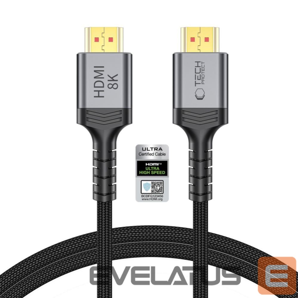 Other goods Tech-Protect Tech-Protect UltraBoost HDMI 2.1 4K 120HZ / 8K 60HZ cable 100 cm - black