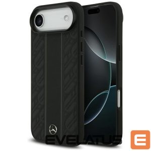 Other goods Mercedes-Benz  Mercedes Leather Laurel Leaves Stripes MagSafe Case for iPhone 17 Air - Black 