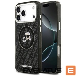Other goods Karl Lagerfeld  Karl Lagerfeld IML Glitter Karl&Choupette Heads Logo MagSafe Case for iPhone 17 Pro Max - Black 