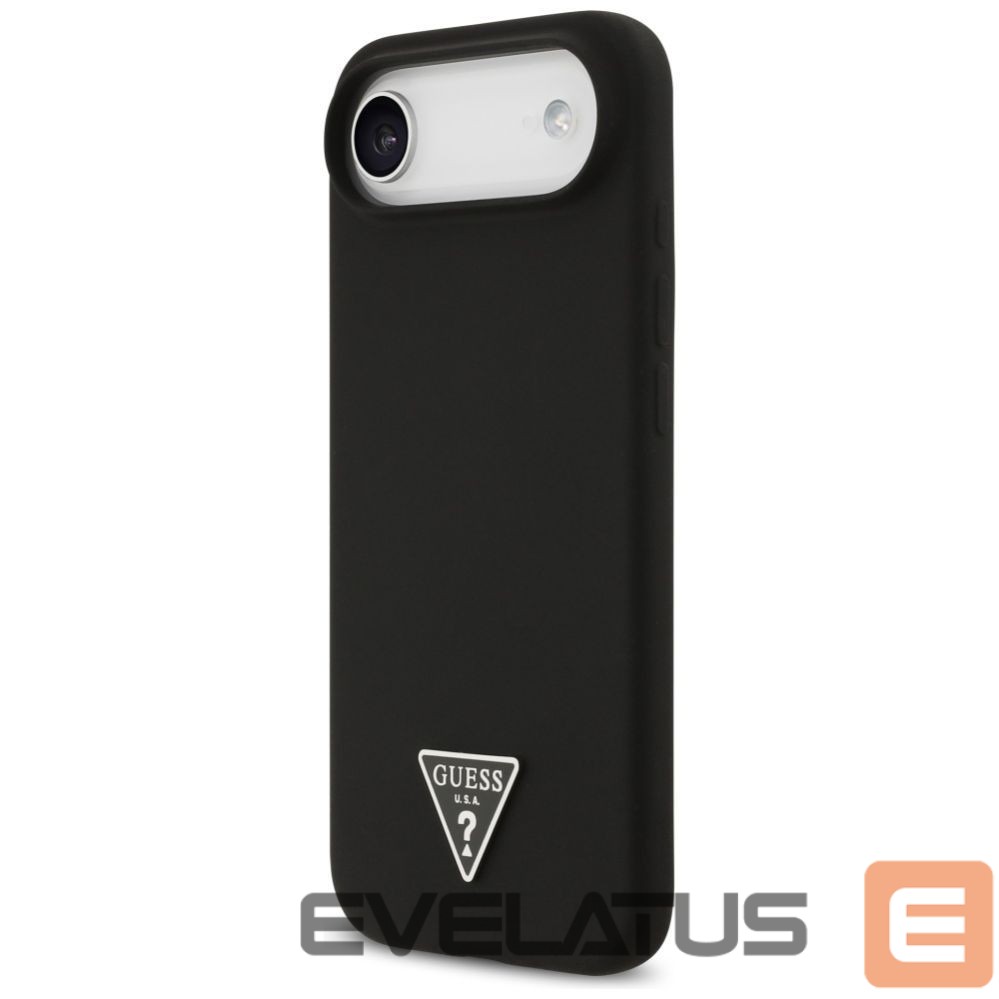 Back panel cover Guess Guess Silicone Triangle Logo MagSafe Case for iPhone 17 Air - Black