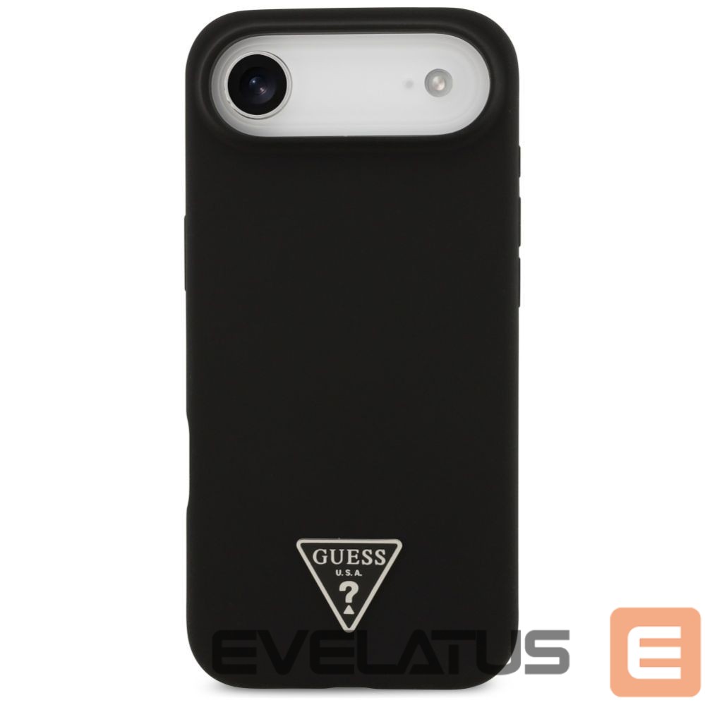 Back panel cover Guess Guess Silicone Triangle Logo MagSafe Case for iPhone 17 Air - Black
