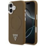 Back panel cover Guess  Guess Triangle Logo MagSafe case for iPhone 17 - brown 