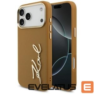 Back panel cover Karl Lagerfeld  Karl Lagerfeld Karl Script Logo Case for iPhone 17 Pro Max - Brown 