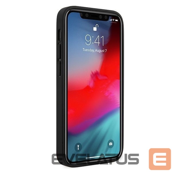 Back panel cover Guess Guess GUHCP12SVSATMLRE iPhone 12 mini 5,4" czerwony/red hardcase Saffiano