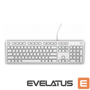 Computer keyboard Dell  Dell Multimedia Keyboard-KB216 - US International (QWERTY) - White 