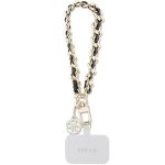 Laptop Bag Guess  GUESS hand strap GUOUCHSAMC4K (Saffiano Chain Strap 4G Charm) black 