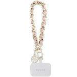 Laptop Bag Guess  GUESS hand strap GUOUCHSAMC4P (Saffiano Chain Strap 4G Charm) pink 