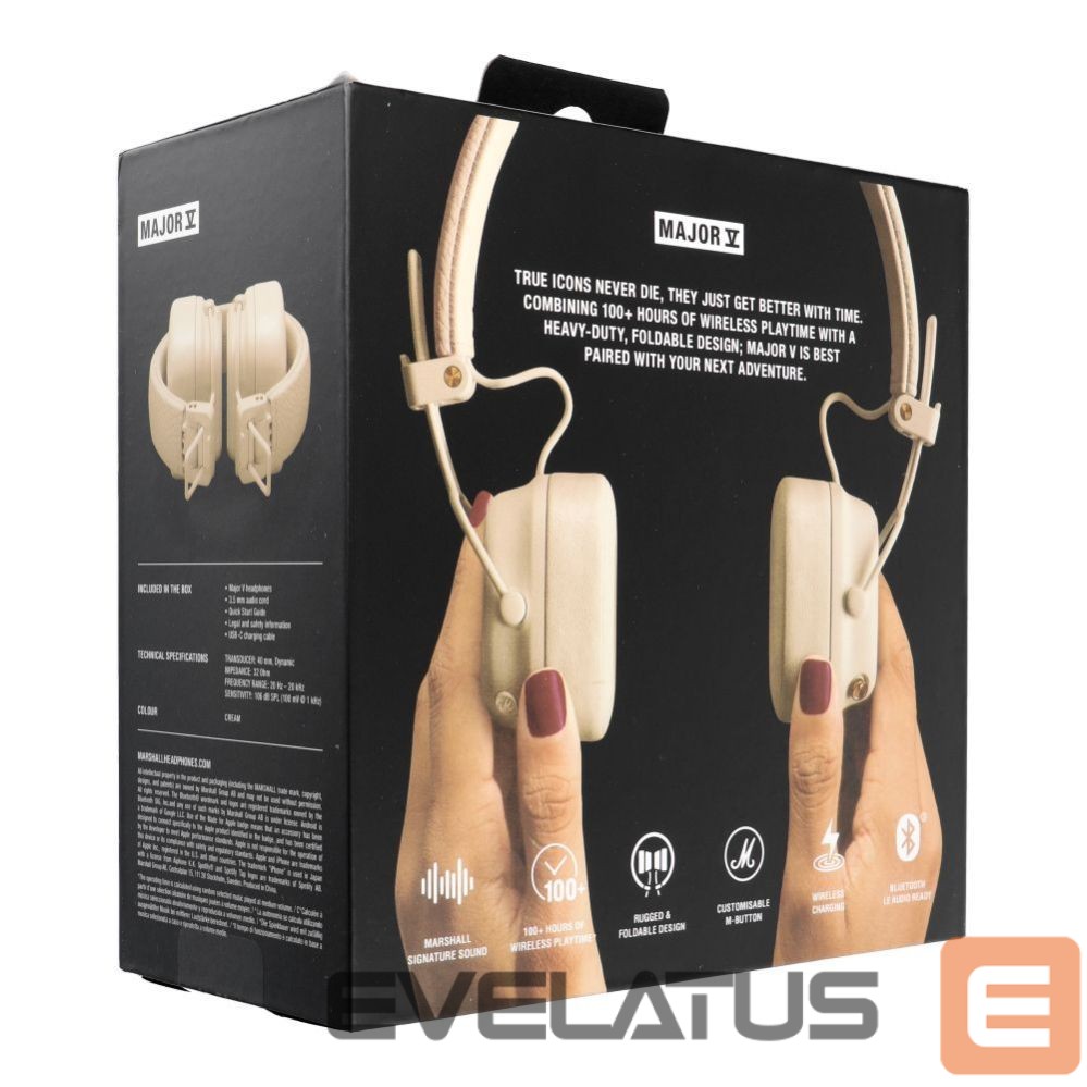 Wireless headphones Marshall Wireless headphones Marshall Major V cream