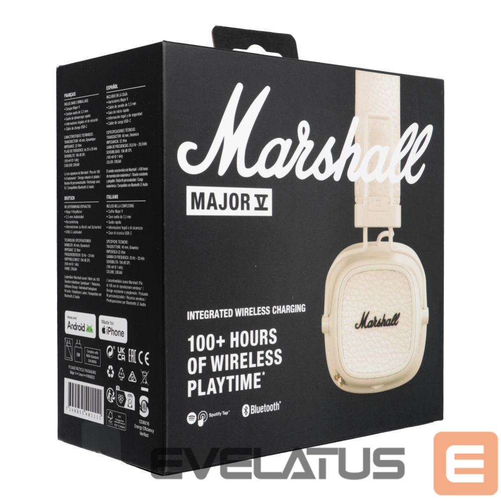 Wireless headphones Marshall Wireless headphones Marshall Major V cream