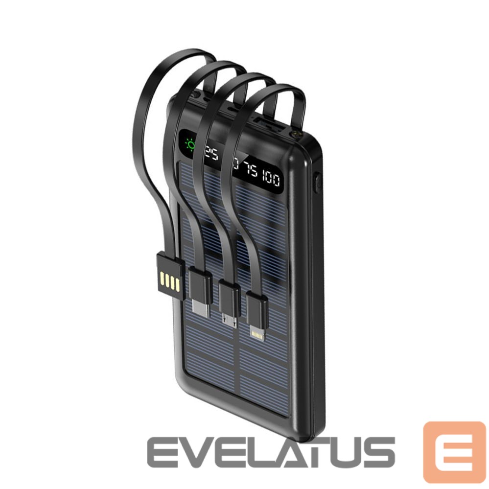 Power bank Setty Setty solar power bank SLR-100 10000 mAh black
