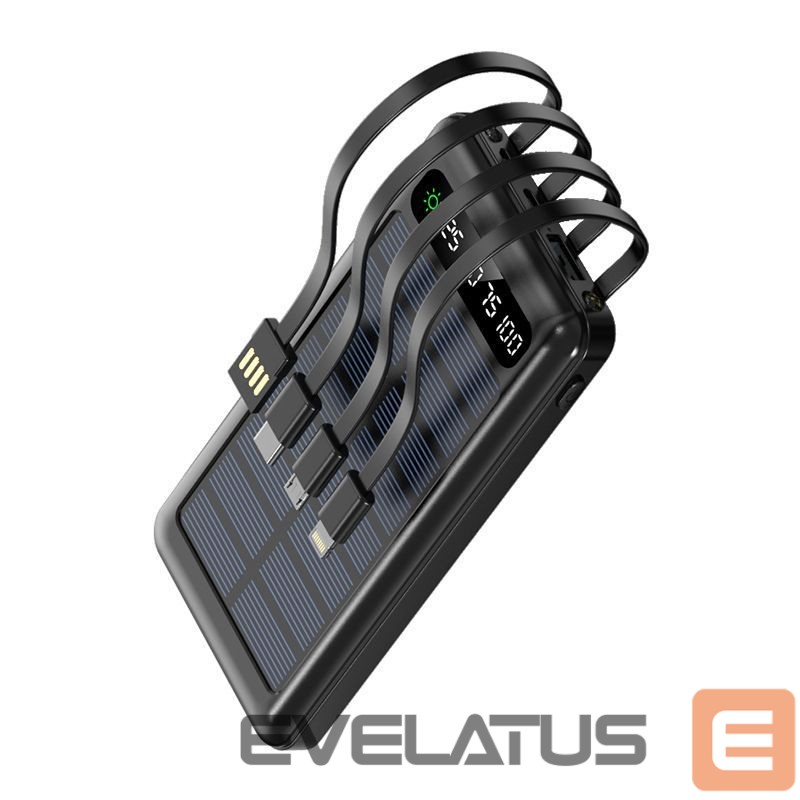 Power bank Setty Setty solar power bank SLR-100 10000 mAh black