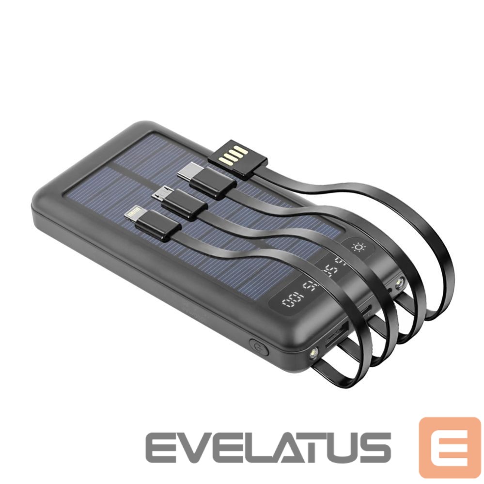 Power bank Setty Setty solar power bank SLR-100 10000 mAh black
