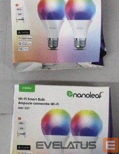 LED bulb Nanoleaf  SALE OUT.  Essentials Smart A60 Bulb E27 Matter WiFi 9W 900Lm RGBCW 2700-6500K, 2pcs pack |  Essentials Smart A60 Bulb Matter WiFi 900Lm 2700-6500K, 2pcs pack | E27 | 9 W | RGBCW | DAMAGED PACKAGING 
