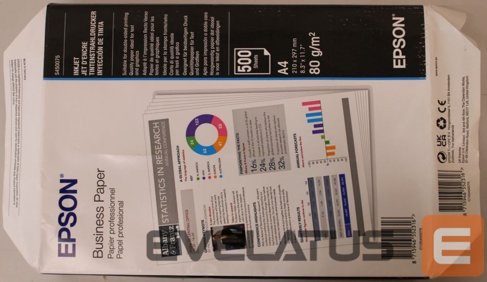 Office supplies EPSON SALE OUT. | Business Paper 500 sheets | Printer | White | 80 g/m² | A4 | DAMAGED PACKAGING, UNPACKED