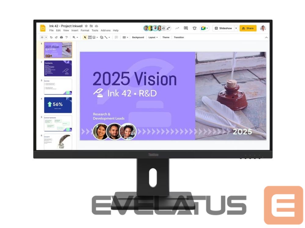 Monitor Lenovo | ThinkVision E27Q-40 | 27 " | IPS | QHD | 16:9 | 100 Hz | 4 ms | 2560 x 1440 pixels | 350 cd/m² | HDMI ports quantity 2 | Black