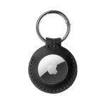 Back panel cover fixed  | Case for AirTag | Genuine cowhide | Black 
