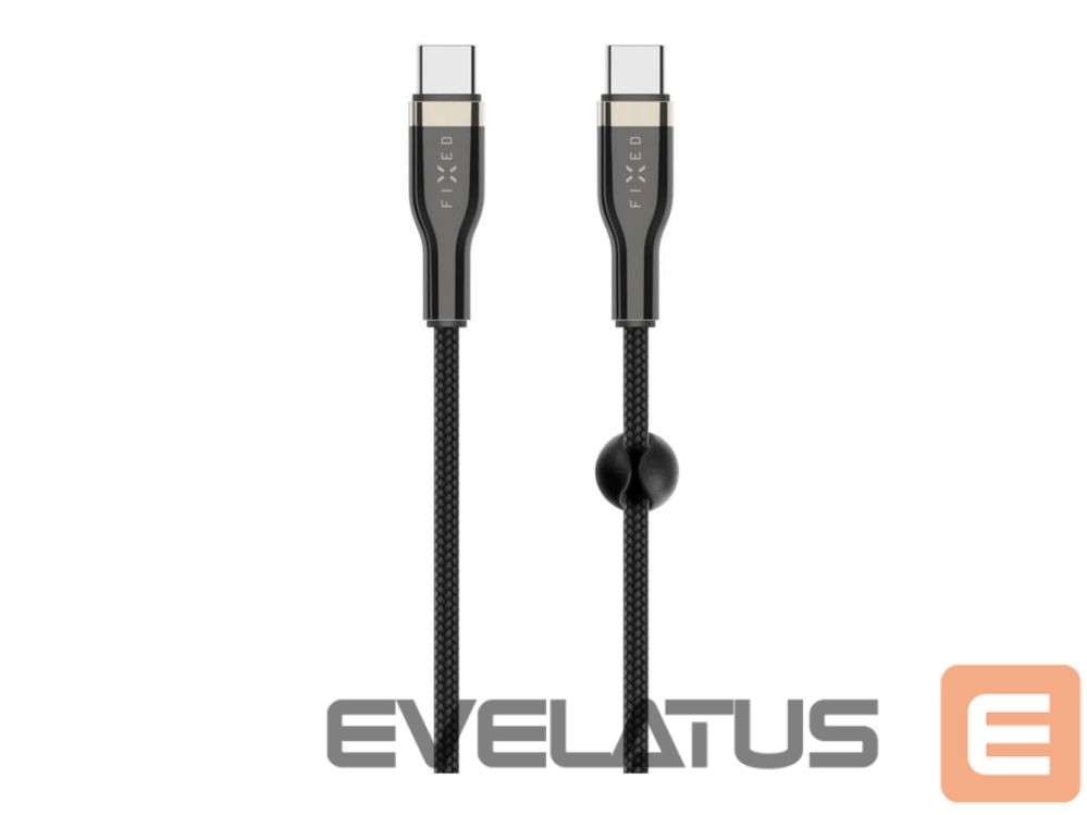 Cable fixed | Braided Cable, 100W | FIXDB-CC12-BK | Black