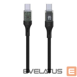Controller fixed  | Cable USB-C/USB-C with display, PD support, 2m, USB 2.0, 100W | FIXDD-CC2-BK 