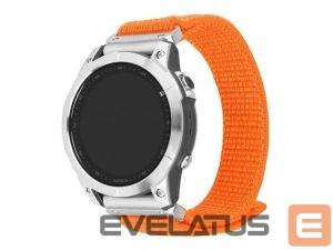 Strap fixed  | Sporty Strap for Garmin QuickFit 26mm | 160-210 mm | Orange | Nylon 