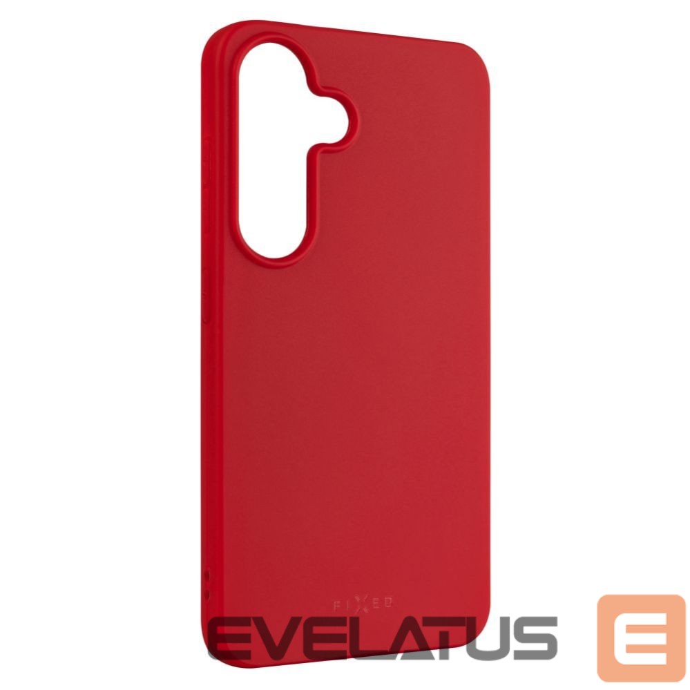 Back panel cover fixed | Story | Back Cover | Samsung | Galaxy S25 | Rubber | Red